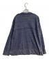 DIANE DE CLERCQ (ダイアンデクラーク) CETUS DENIM BLUE CARDIGAN / ワイドシルエット刺繍ボーダーニットカーディガン ネイビー サイズ:Ｌ：15000円