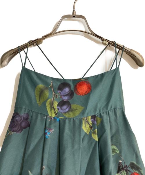CABAN（キャバン）CABaN (キャバン) シルク HARVEST ロングワンピース グリーン サイズ:FREEの古着・服飾アイテム