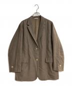 ARTS&SCIENCEアーツアンドサイエンス）の古着「25AWヤクウールテーラードジャケット / Loose Fit Jacket」｜ベージュ