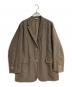 ARTS&SCIENCE（アーツアンドサイエンス）の古着「25AWヤクウールテーラードジャケット / Loose Fit Jacket」｜ベージュ