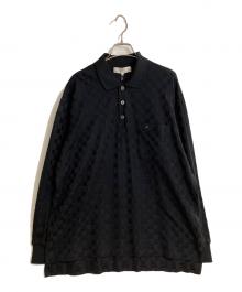 BALENCIAGA SPORT（バレンシアガ スポーツ）の古着「オールド長袖ポロシャツ」｜ブラック