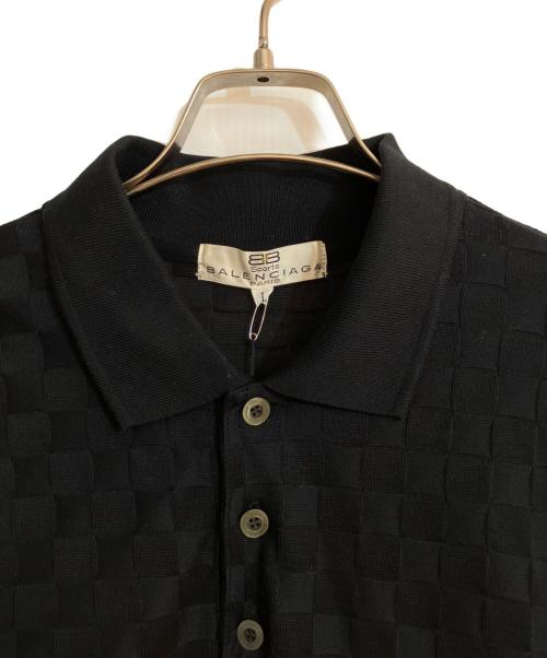 BALENCIAGA SPORT（バレンシアガ スポーツ）BALENCIAGA SPORT (バレンシアガ スポーツ) オールド長袖ポロシャツ ブラック サイズ:Ｌ 未使用品の古着・服飾アイテム