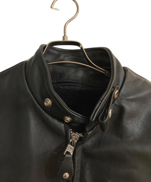 Schott（ショット）Schott (ショット) 641ボアライナー付シングルライダースジャケット ブラック サイズ:38の古着・服飾アイテム