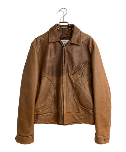 EL CONDOR（エル・コンドル）EL CONDOR (エル・コンドル) レザーショートジャケット ブラウン サイズ:Mの古着・服飾アイテム