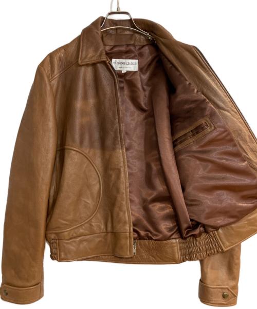EL CONDOR（エル・コンドル）EL CONDOR (エル・コンドル) レザーショートジャケット ブラウン サイズ:Mの古着・服飾アイテム