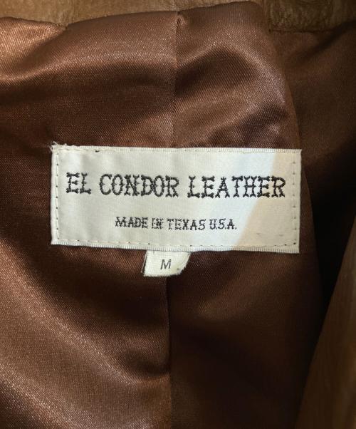 EL CONDOR（エル・コンドル）EL CONDOR (エル・コンドル) レザーショートジャケット ブラウン サイズ:Mの古着・服飾アイテム