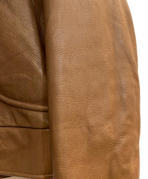 EL CONDOR（エル・コンドル）EL CONDOR (エル・コンドル) レザーショートジャケット ブラウン サイズ:Mの古着・服飾アイテム