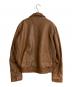 EL CONDOR (エル・コンドル) レザーショートジャケット ブラウン サイズ:M：10000円