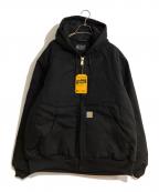 CarHarttカーハート）の古着「FIRM DUCK INSULATED FLANNEL-LINED ACTIVE JACKET」｜ブラック