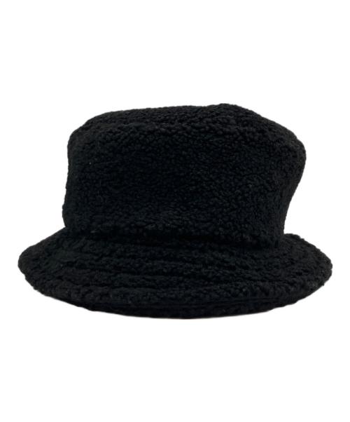 Vivienne Westwood（ヴィヴィアンウエストウッド）Vivienne Westwood (ヴィヴィアンウエストウッド) オーブ刺繍ボアバケットハット ブラック サイズ:FREEの古着・服飾アイテム