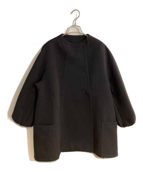 GIAMBATTISTA VALLi（ジャンバティスタ・バリ）GIAMBATTISTA VALLi (ジャンバティスタ・バリ) ノーカラーハーフコート ブラック サイズ:Mの古着・服飾アイテム