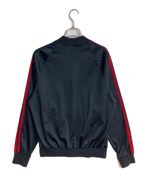 adidas（アディダス）adidas (アディダス) USA製 ATPオールドトラックジャケット ブラック×レッド サイズ:Mの古着・服飾アイテム