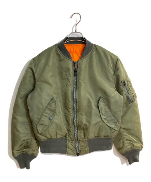 ALPHA（アルファ）ALPHA (アルファ) MA-1ジャケット カーキ サイズ:Mの古着・服飾アイテム