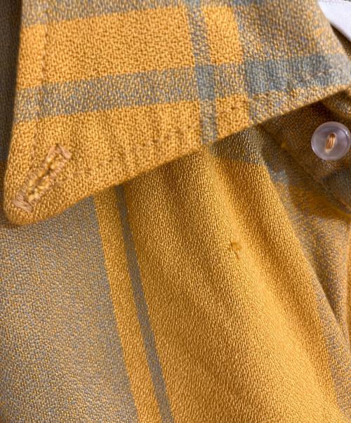 TOWN CRAFT（タウンクラフト）TOWN CRAFT (タウンクラフト) オールドチェックボタンダウンシャツ イエロー サイズ:Mの古着・服飾アイテム