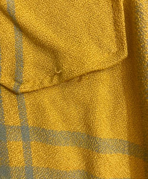 TOWN CRAFT（タウンクラフト）TOWN CRAFT (タウンクラフト) オールドチェックボタンダウンシャツ イエロー サイズ:Mの古着・服飾アイテム