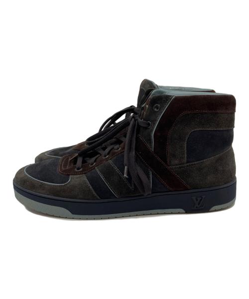 LOUIS VUITTON（ルイ ヴィトン）LOUIS VUITTON (ルイ ヴィトン) トライブライン スエードハイカットスニーカー ブラウン サイズ:6 1/2の古着・服飾アイテム