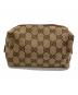 GUCCI (グッチ) GGキャンバスポーチ ベージュ：13000円