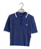 FRED PERRY×RAY BEAMSフレッドペリー×レイ ビームス）の古着「リブ ニット ポロシャツ」｜ブルー