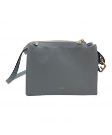FURLA（フルラ）の古着「NUVOLA ヌヴォラ レザーショルダーバッグ」｜スカイブルー