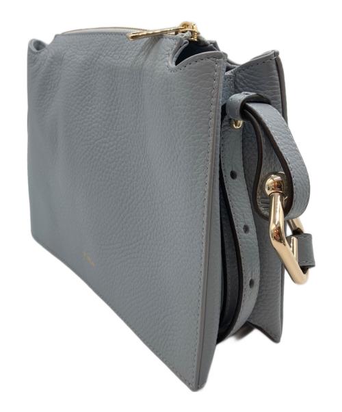 FURLA（フルラ）FURLA (フルラ) NUVOLA ヌヴォラ レザーショルダーバッグ スカイブルーの古着・服飾アイテム