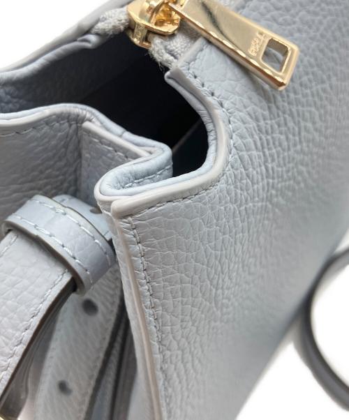 FURLA（フルラ）FURLA (フルラ) NUVOLA ヌヴォラ レザーショルダーバッグ スカイブルーの古着・服飾アイテム