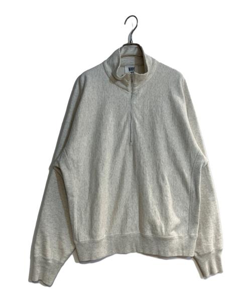 CHAOS（カオス）CHAOS (カオス) WHY NOT NOWハーフジップスウェット ホワイト サイズ:FREEの古着・服飾アイテム