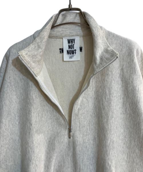 CHAOS（カオス）CHAOS (カオス) WHY NOT NOWハーフジップスウェット ホワイト サイズ:FREEの古着・服飾アイテム