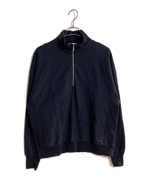 CHAOS（カオス）Chaos (カオス) WHY NOT NOWハーフジップスウェット ネイビー サイズ:FREEの古着・服飾アイテム