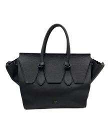 CELINE（セリーヌ）の古着「タイノットレザートートバッグ」｜ブラック
