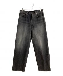 blurhms ROOTSTOCK（ブラームスルーツストック）の古着「13.5oz Denim Pants Classic -USED-/デニムパンツクラシック」｜ブラック