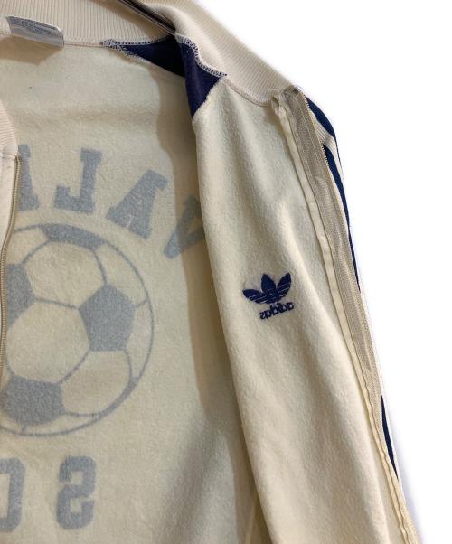 adidas（アディダス）adidas (アディダス) トラックジャケット クリームホワイト×ネイビー サイズ:Mの古着・服飾アイテム