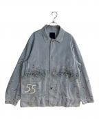 VISVIMビズビム）の古着「COVERALL JKT DMGD」｜ブルー