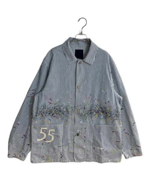 VISVIM（ビズビム）VISVIM (ビズビム) COVERALL JKT DMGD ブルー サイズ:4の古着・服飾アイテム