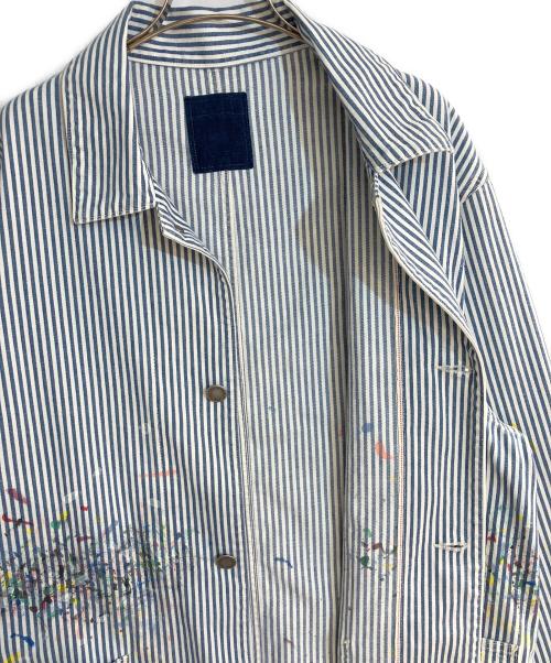 VISVIM（ビズビム）VISVIM (ビズビム) COVERALL JKT DMGD ブルー サイズ:4の古着・服飾アイテム