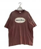 SAINT MICHAELセントマイケル）の古着「S/S T-SHIRT SAINT MXX BURGUNDY」｜バーガンディー