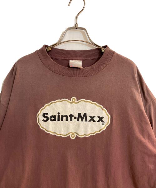 SAINT MICHAEL（セントマイケル）SAINT MICHAEL (セントマイケル) S/S T-SHIRT SAINT MXX BURGUNDY バーガンディー サイズ:Ｌの古着・服飾アイテム