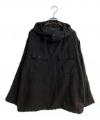 Engineered Garmentsエンジニアド ガーメンツ）の古着「Cagoule Shirt - Lt.Weight Fake Suede」｜ブラック