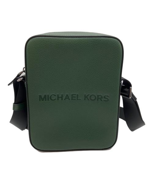 MICHAEL KORS（マイケルコース）MICHAEL KORS (マイケルコース) COOPER エンボス ペブルレザー フライトバッグ グリーン 未使用品の古着・服飾アイテム