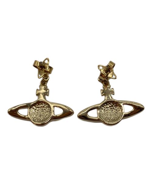 Vivienne Westwood（ヴィヴィアンウエストウッド）Vivienne Westwood (ヴィヴィアンウエストウッド) ミニバスレリーフドロップピアス ゴールドの古着・服飾アイテム