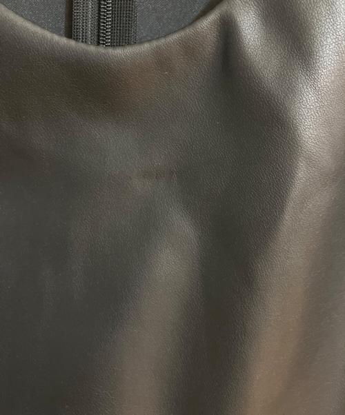 digne（ディニュ）DIGNE (ディニュ) フェイクレザーブラウス ブラック サイズ:FREEの古着・服飾アイテム