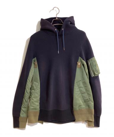 中古・古着通販】sacai (サカイ) Sponge Sweat x MA-1 Hoodie/スポンジ 