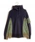 sacai（サカイ）の古着「Sponge Sweat x MA-1 Hoodie/スポンジ スウェット × エムエーワン フーディ」｜ネイビー