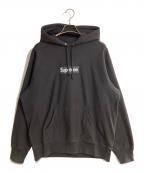 SUPREMEシュプリーム）の古着「21fw box logo hooded sweatshirt/ボックスロゴフーデットスウェットシャツ」｜ブラック