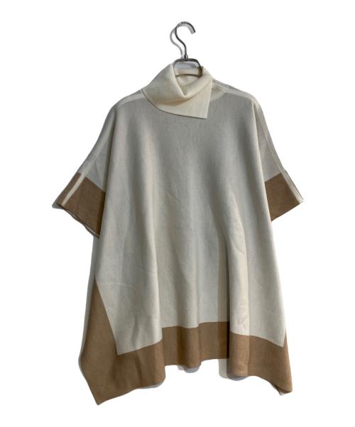 HUGO BOSS（ヒューゴ ボス）HUGO BOSS (ヒューゴ ボス) ニットポンチョ ベージュ サイズ:不明の古着・服飾アイテム