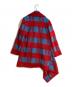 Vivienne Westwood (ヴィヴィアンウエストウッド) アシンメトリーシャギーコート レッド×ブルー サイズ:38：35000円