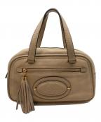 LOEWEロエベ）の古着「アナグラム タッセル ミニボストンハンドバッグ」｜ベージュ