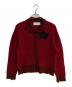 MURRAL（ミューラル）の古着「Trillium embroidered knit shirt cardigan」｜レッド