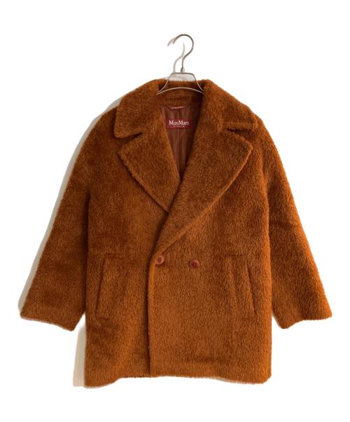 Max Mara Studio（マックスマーラ ストゥディオ）MAX MARA STUDIO (マックスマーラ ストゥディオ) アルパカウールPコート ブラウン サイズ:40の古着・服飾アイテム