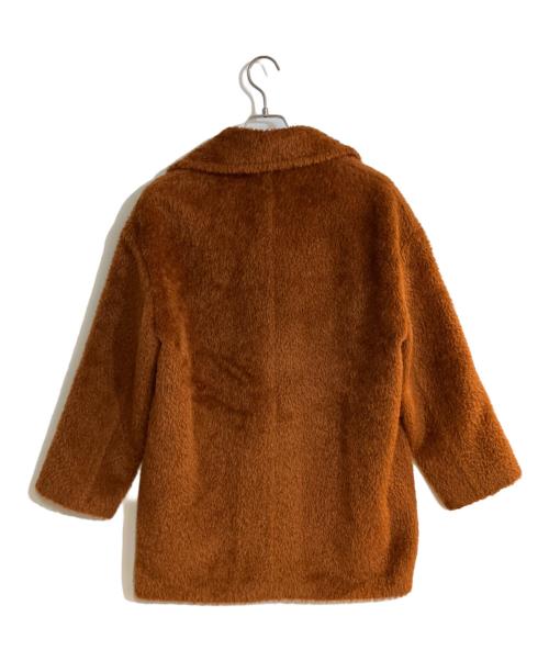 Max Mara Studio（マックスマーラ ストゥディオ）MAX MARA STUDIO (マックスマーラ ストゥディオ) アルパカウールPコート ブラウン サイズ:40の古着・服飾アイテム