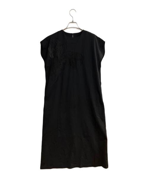 MURRAL（ミューラル）MURRAL (ミューラル) patchwork embroidered dress/パッチワーク・エンブロイダード・ドレス ブラック サイズ:2の古着・服飾アイテム